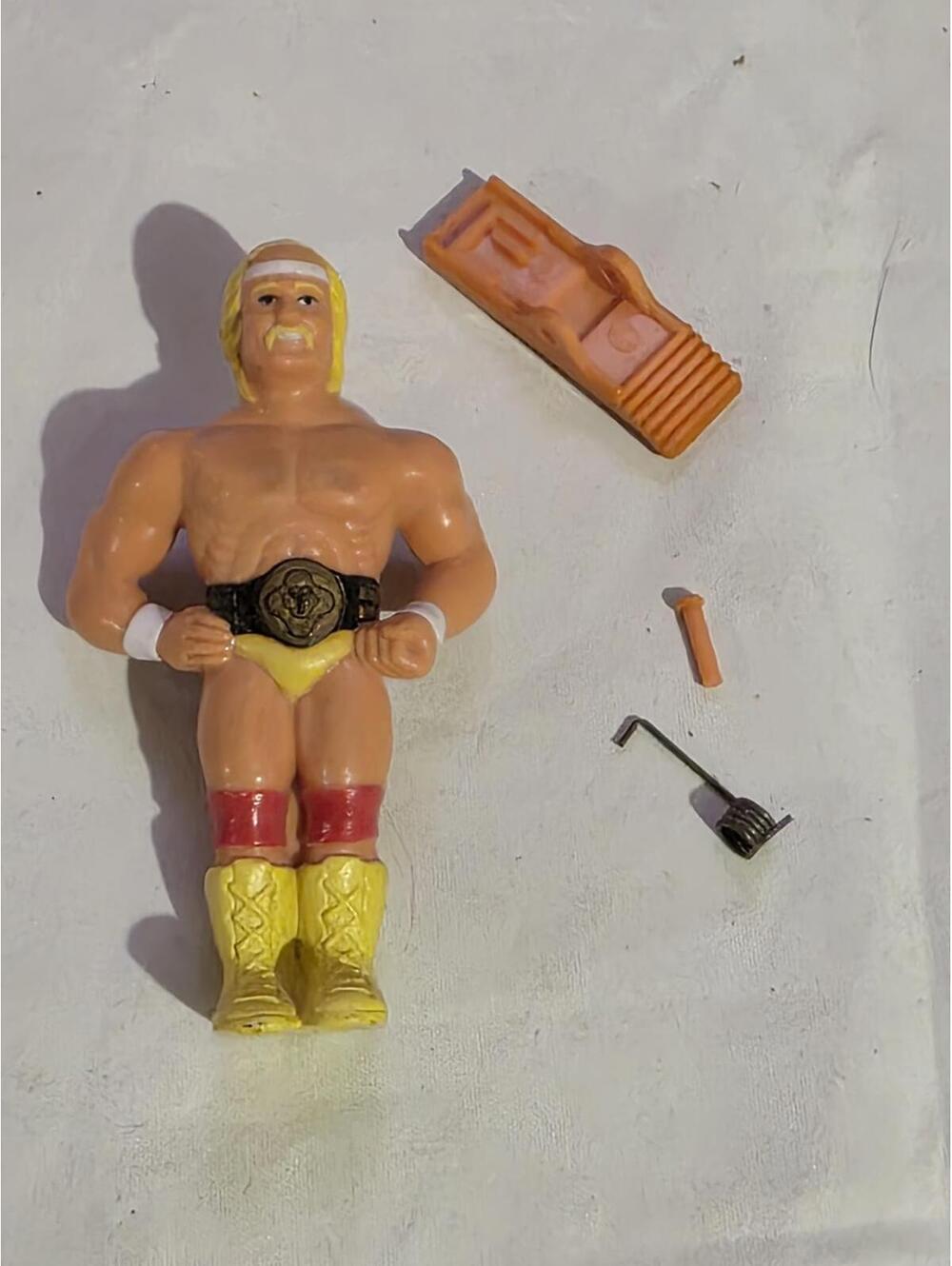 Vintage H-8 Toys Wrestling Action Figure with Accessories Hulk Hogan